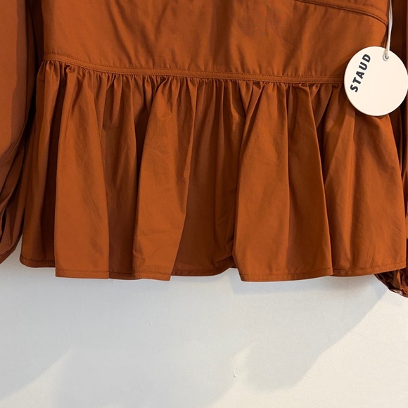 STAUD Luna Top   Peplum V-Neck Blouse - Women - Picture 5 of 9